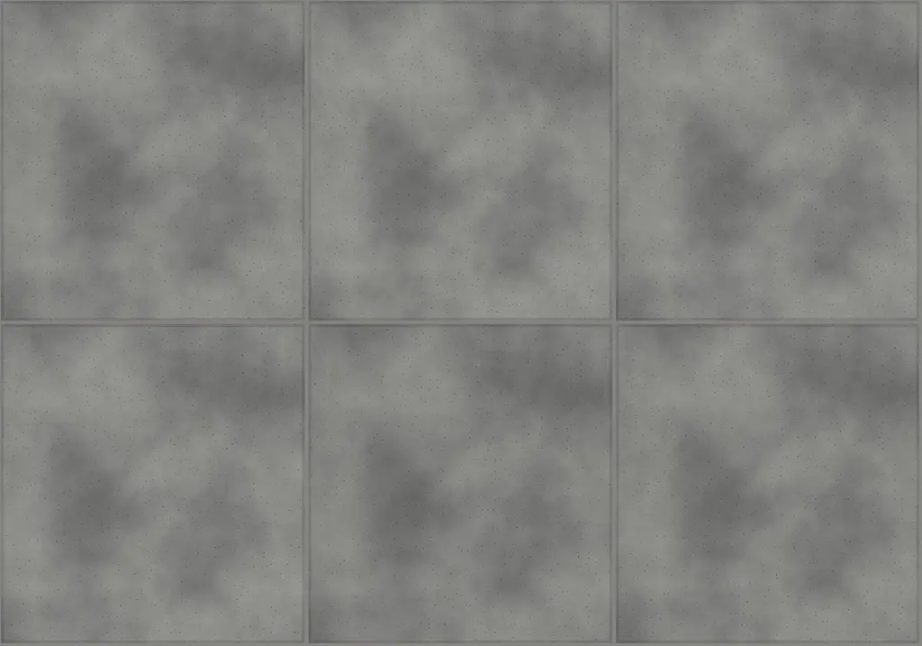 Concrete Grey laid as a floor, showing the pattern across several pieces
