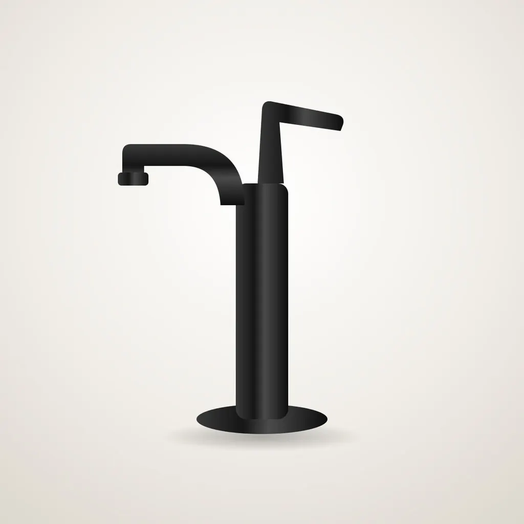 Matt Black Basin Mixer (illustration)
