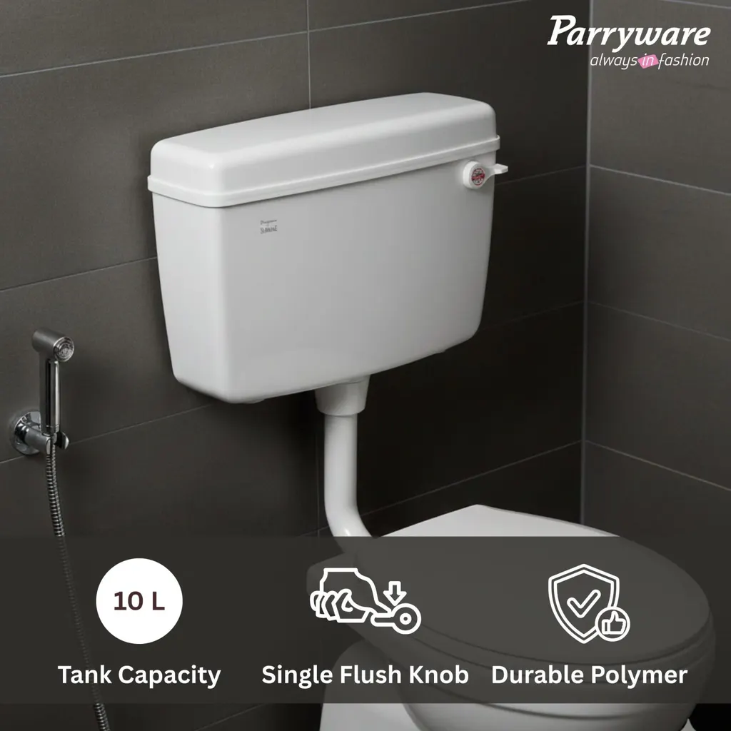 PARRYWARE SLIMLINE ECOMONY FLUSH TANK — photo 3 of 6