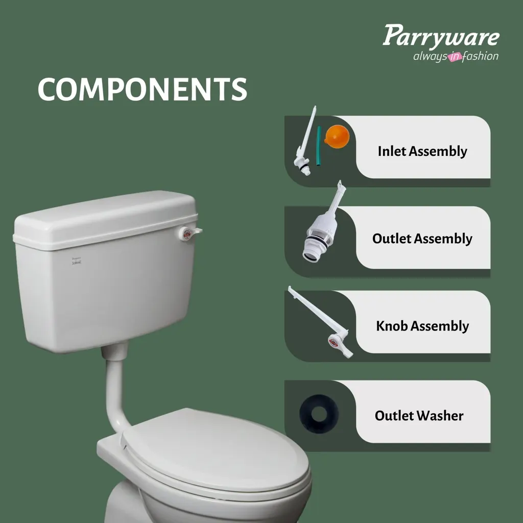 PARRYWARE SLIMLINE ECOMONY FLUSH TANK — photo 4 of 6