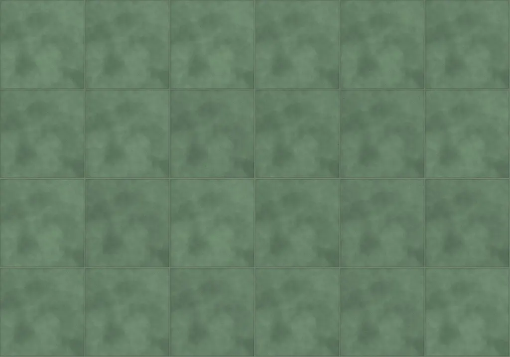 Moroccan Sage laid as a floor, showing the pattern across several pieces