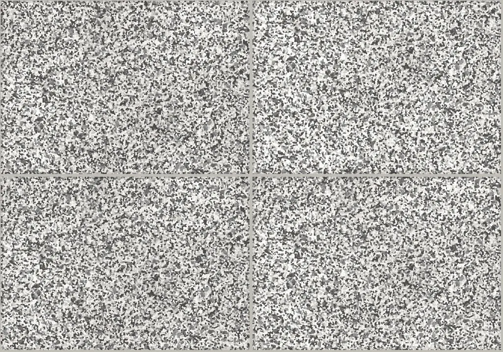 Kashmir White laid as a floor, showing the pattern across several pieces