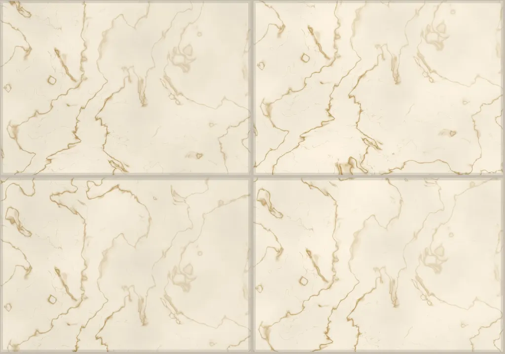 Calacatta Oro laid as a floor, showing the pattern across several pieces