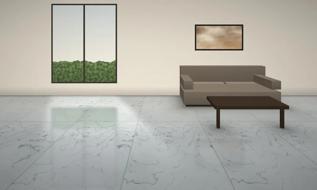 Onyx Azure in a living room (illustration)
